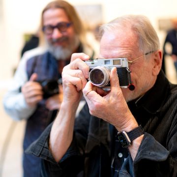 ... an Foto- und Kreativstationen experimentieren, eigene Bilder aufnehmen...